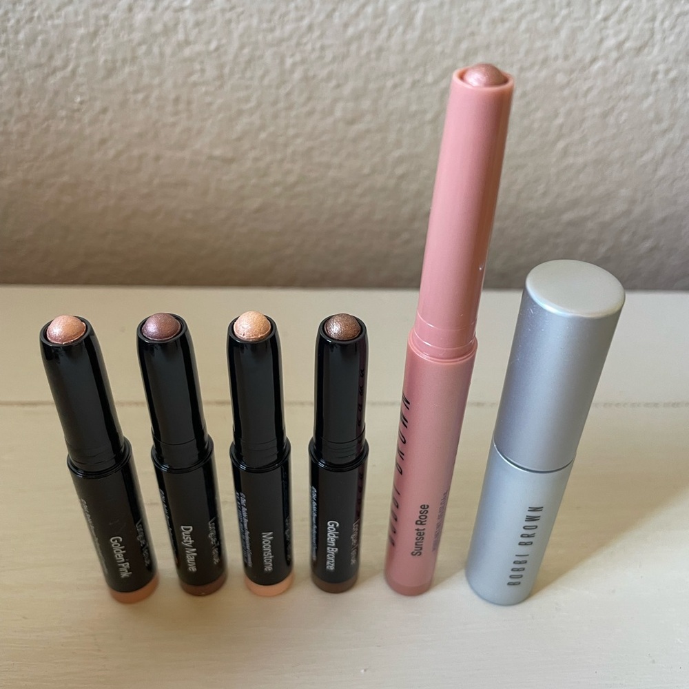 5 Bobbi Brown eyeshadow sticks with bonus mascara